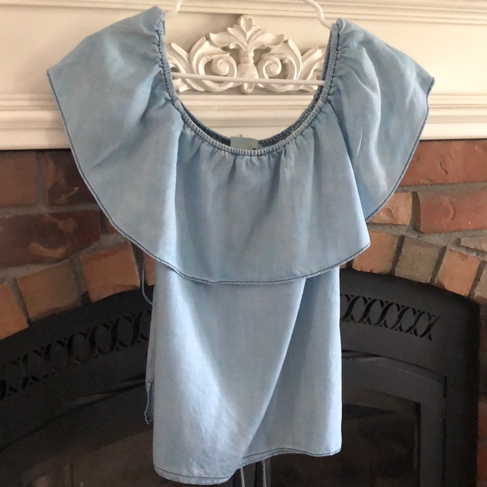 Skies are Blue ruffle top (from Dillard’s)